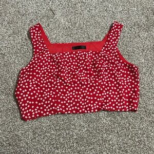 shein red tank top